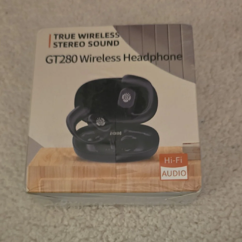 Black Wireless Earbuds with Charging Case